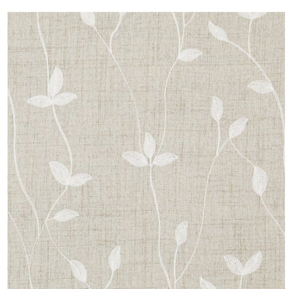 allen + roth 84-in Cream Floral Blackout Thermal lined Back tab Single curtain - Picture 6 of 6